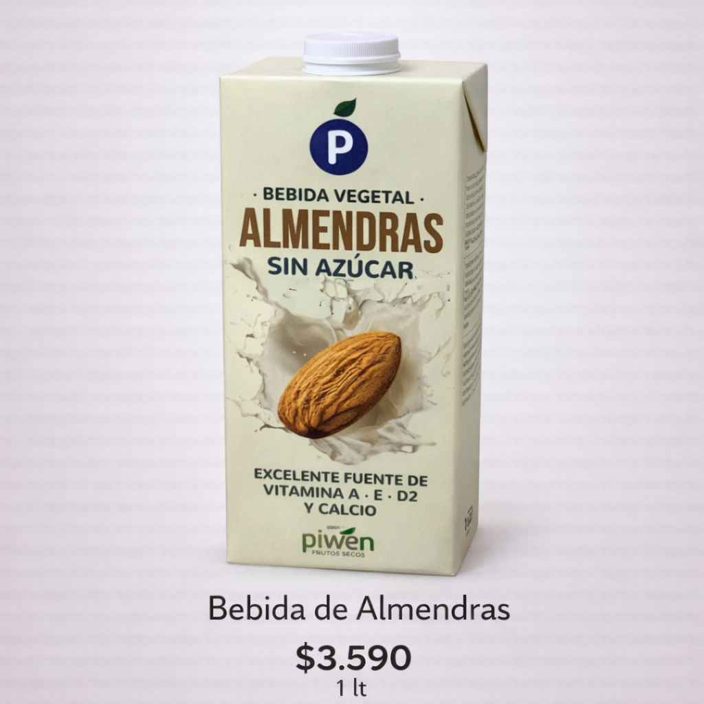 Almendras Bebida Vegetal Sin Azúcar – Piwen (1 Litro)