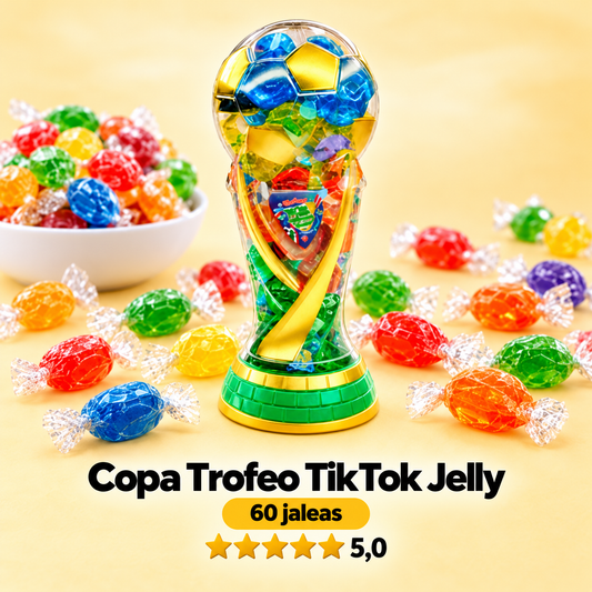 Copa Trofeo Tik Tok Jelly 🏆 — Regalo Original de Gelatinas Sin Azúcar