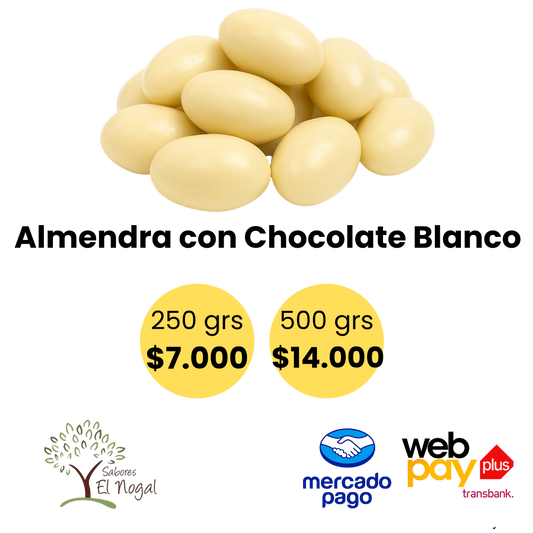 Almendra con Chocolate Blanco a Granel
