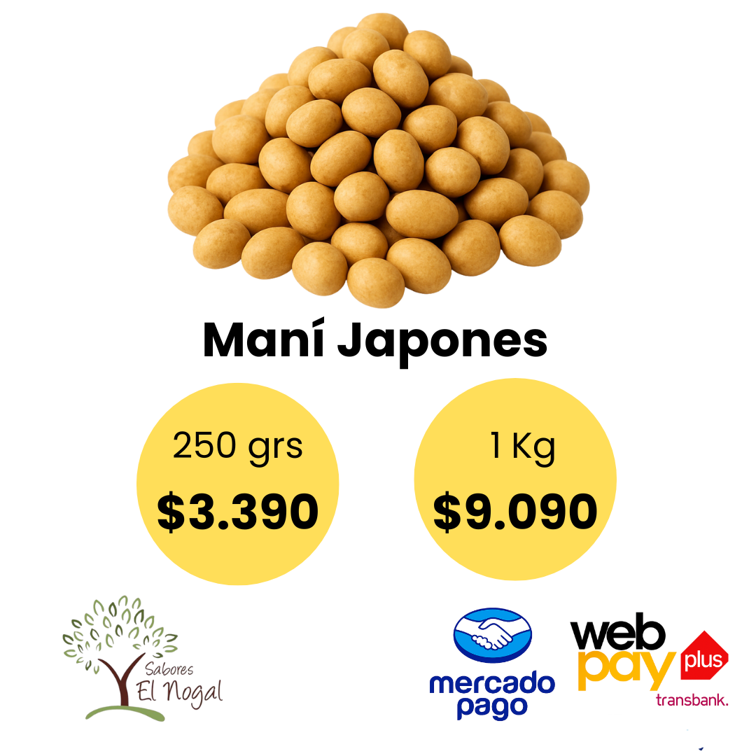 Maní Japones Natural a Granel
