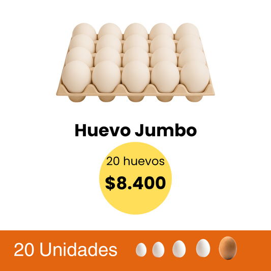 Huevo Jumbo 20 Unidaes