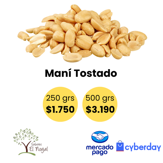 Maní Tostado a Granel Sin Sal
