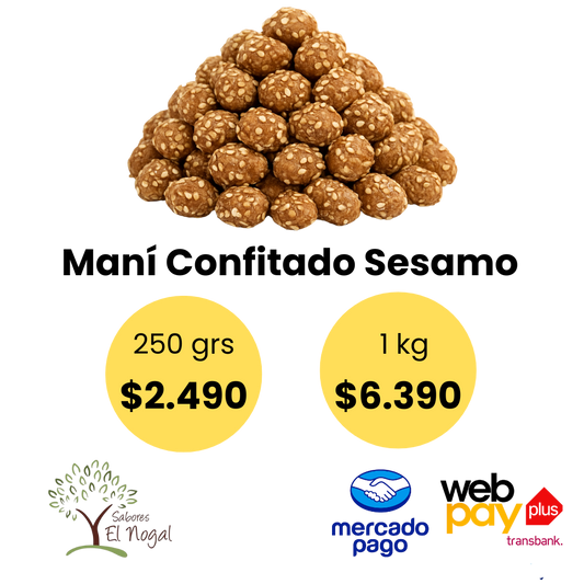 Maní Confitado Sesamo a Granel