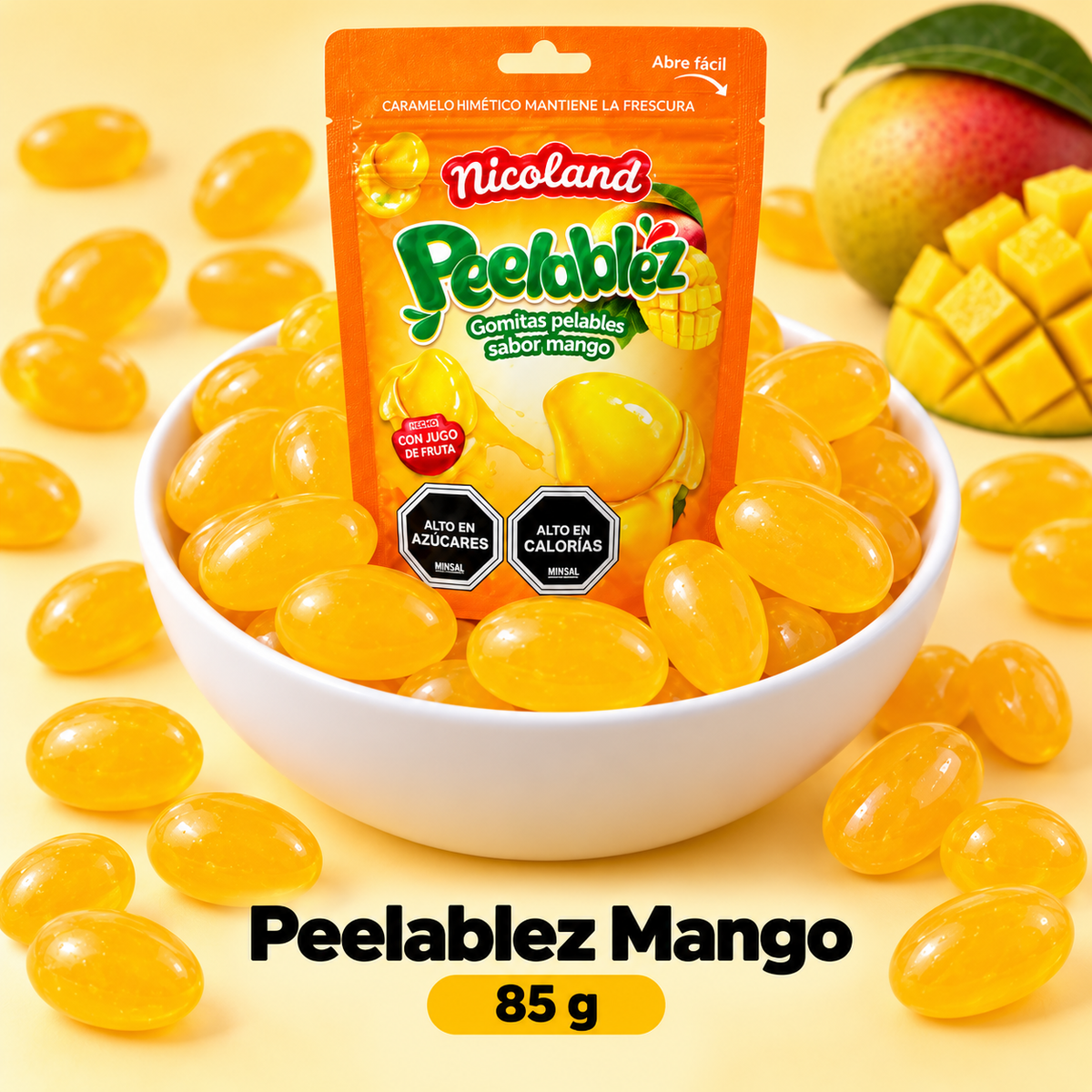 Peelablez Nicoland Sabor Mango 🥭 — Gomitas Pelables Virales