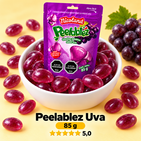 Peelablez Nicoland Sabor Uva 🍇 — Gomitas Pelables Virales