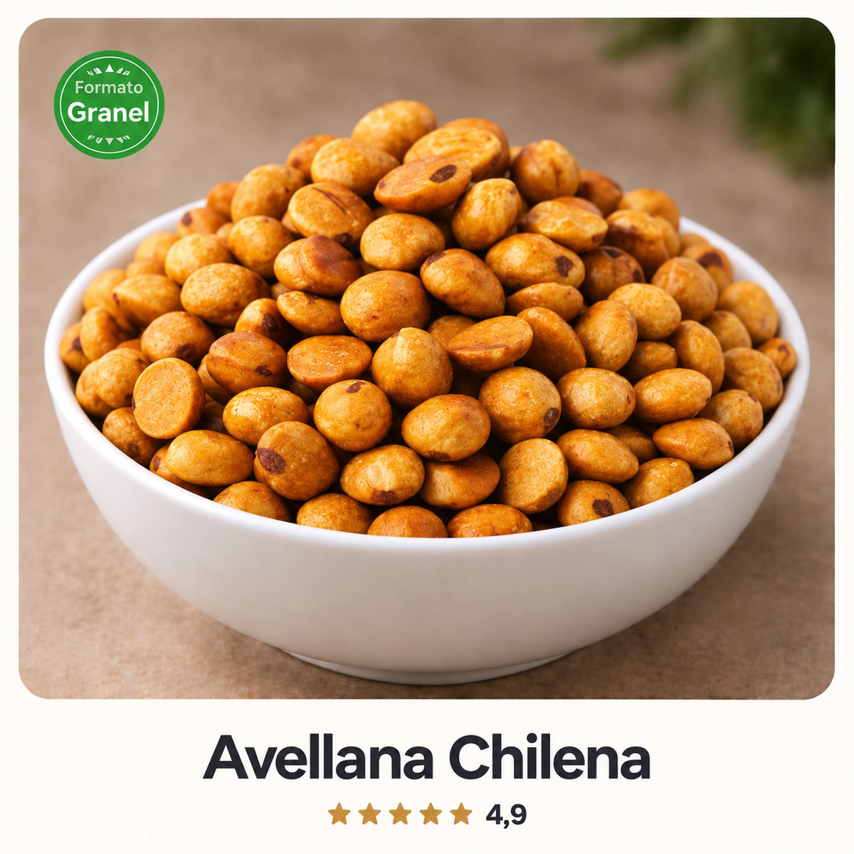 Avellana chilena a granel