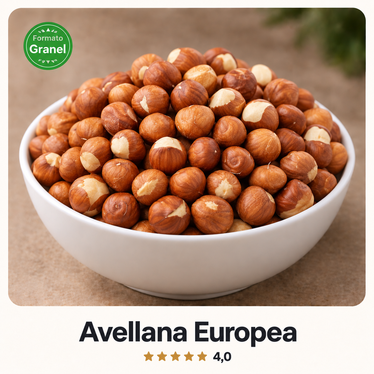 Avellana europea a granel