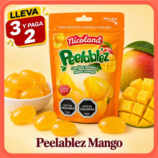 Peelablez Nicoland Sabor Mango 🥭 — Gomitas Pelables Virales