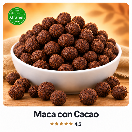 Maca Inflada con Cacao