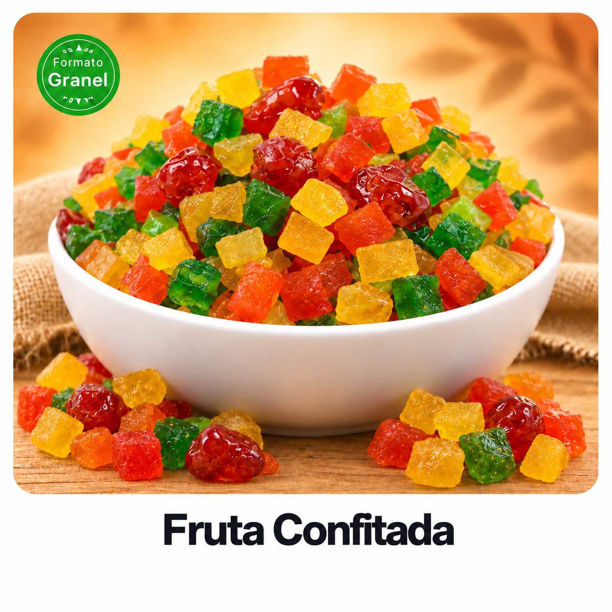 Fruta Confitada a granel