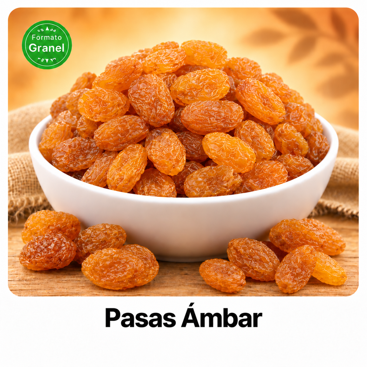 Pasas Ámbar a granel