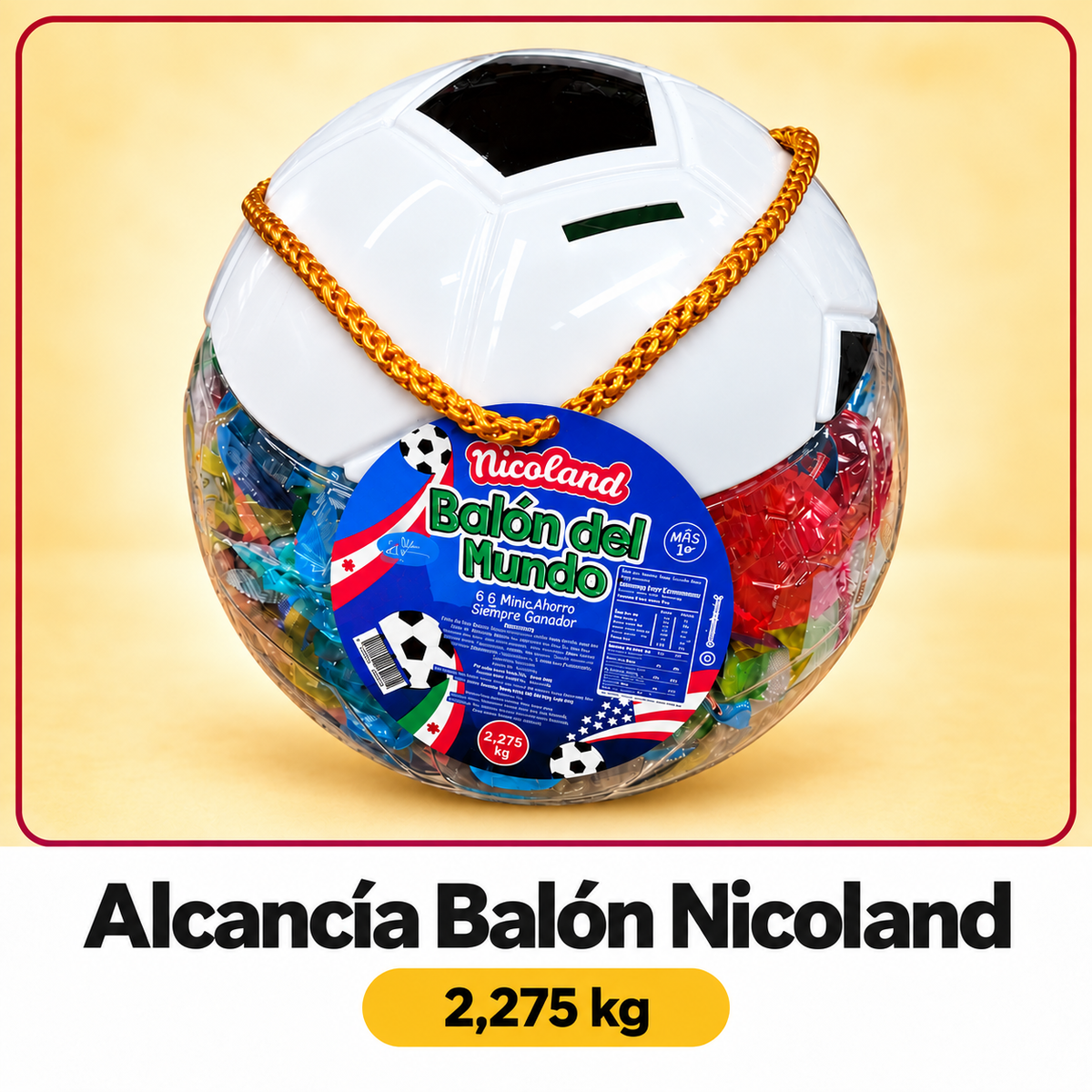 Alcancía Balón Nicoland — Sabores El Nogal