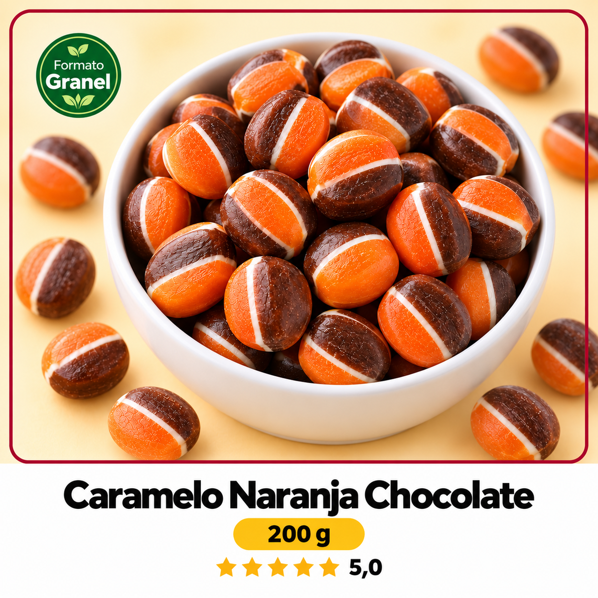 Caramelo Naranja Chocolate — Sabores El Nogal