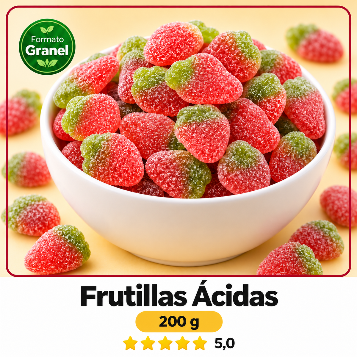 Frutillas Ácidas — Sabores El Nogal