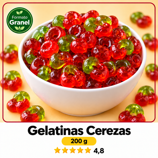 Gelatinas Cerezas — Sabores El Nogal