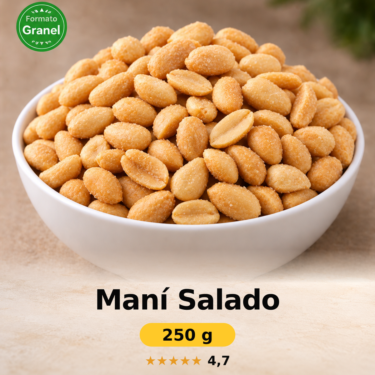 Maní salado a Granel — Sabores El Nogal
