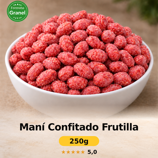 Maní Confitado Frutilla a Granel — Sabores El Nogal