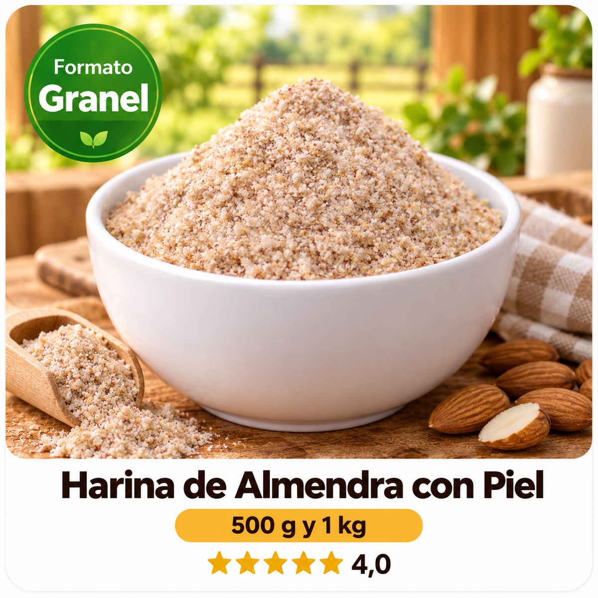 Harina de Almendra con Piel