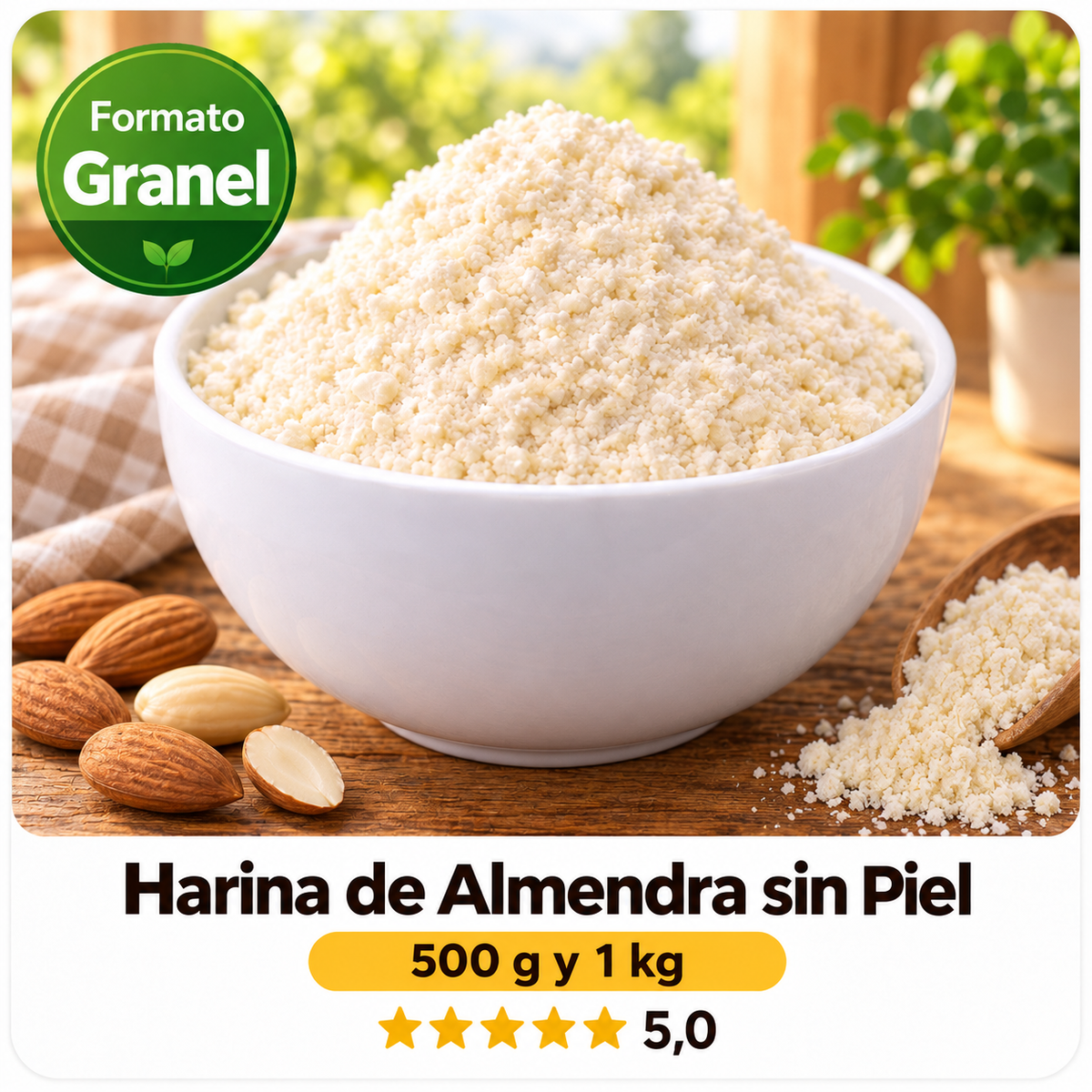 Harina de Almendra sin Piel