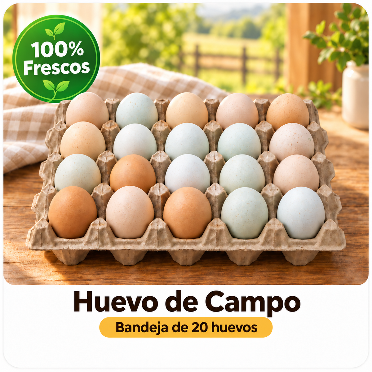 Huevo de Campo - Bandeja de 20 huevos