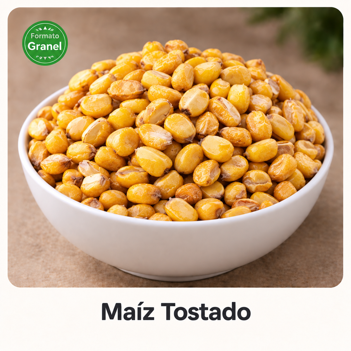 Maíz tostado a granel