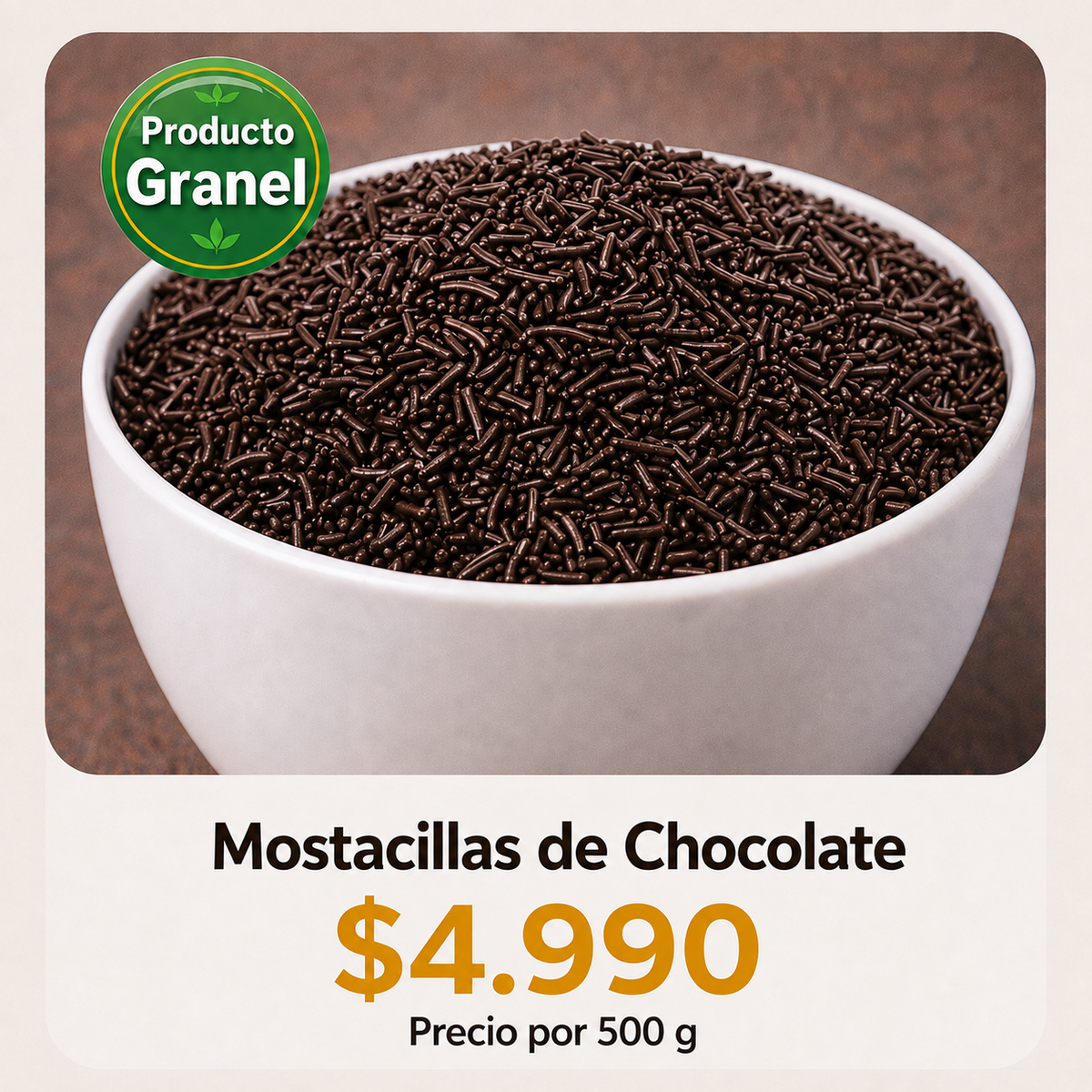 Mostacillas de Chocolate