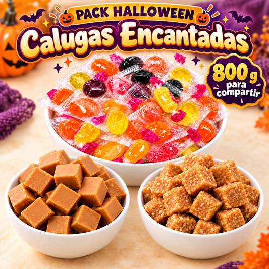 Pack Halloween Calugas Encantadas, 800 g para compartir