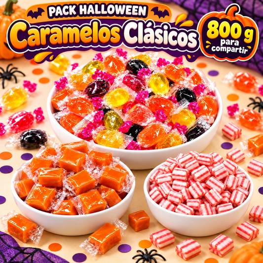 Pack Halloween Caramelos Clásicos, 800 g para compartir
