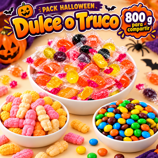 Pack Halloween Dulce o Truco, 800 g para compartir