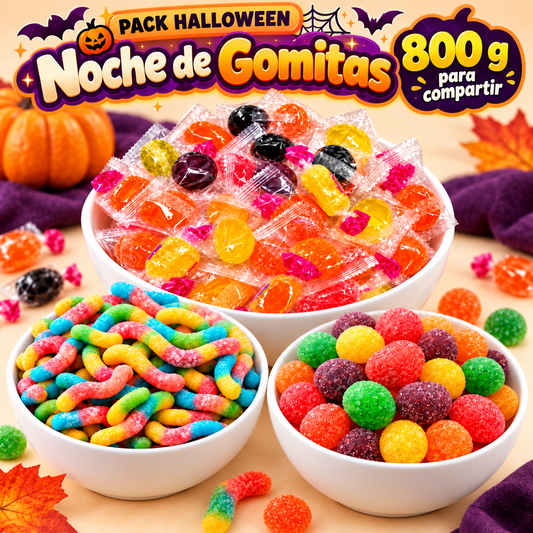 Pack Halloween Noche de Gomitas, 800 g para compartir
