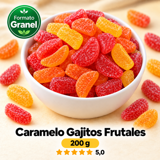 Caramelo Gajitos Frutales — propuesta Formato Granel 200 g