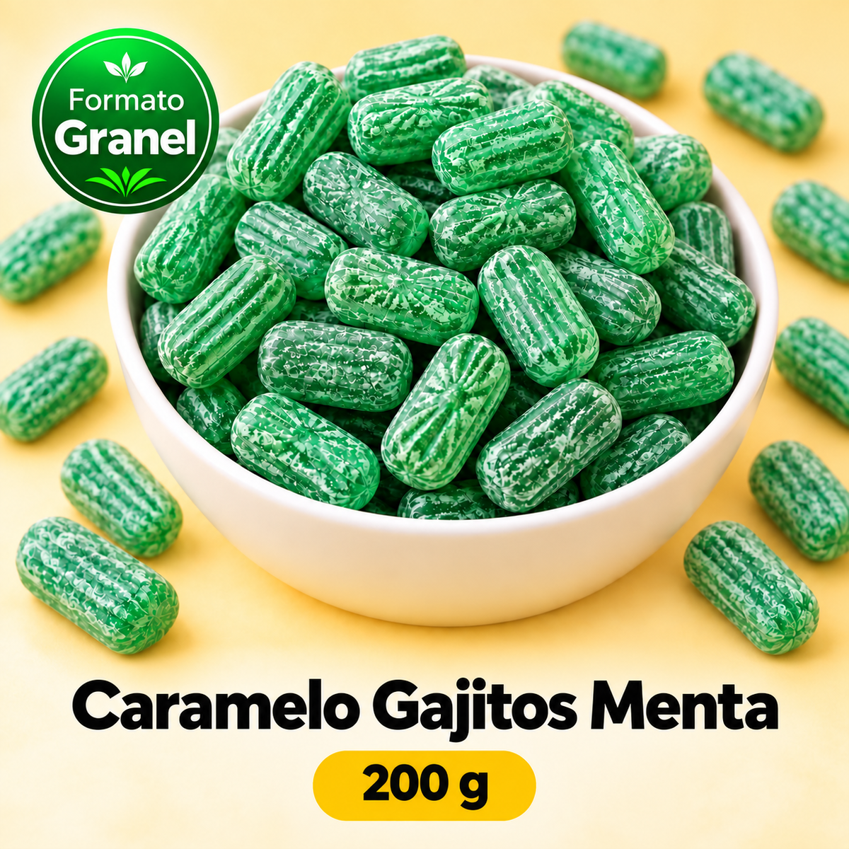 Caramelo Gajitos Menta a Granel 200g — propuesta Formato Granel