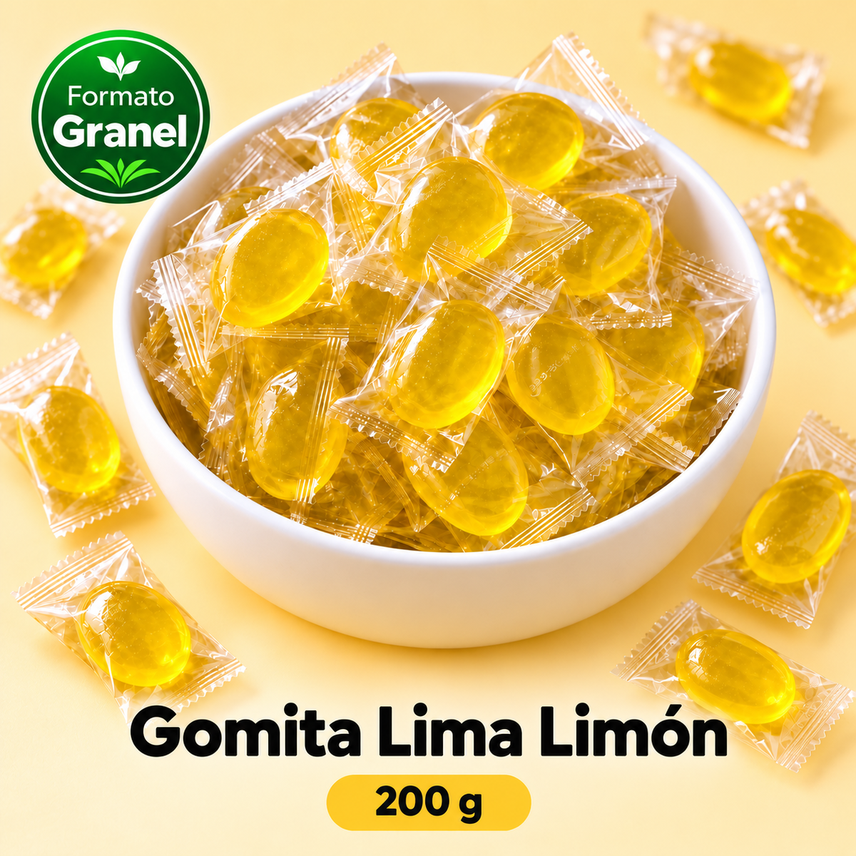Gomita Lima Limón a Granel 200g — propuesta Formato Granel