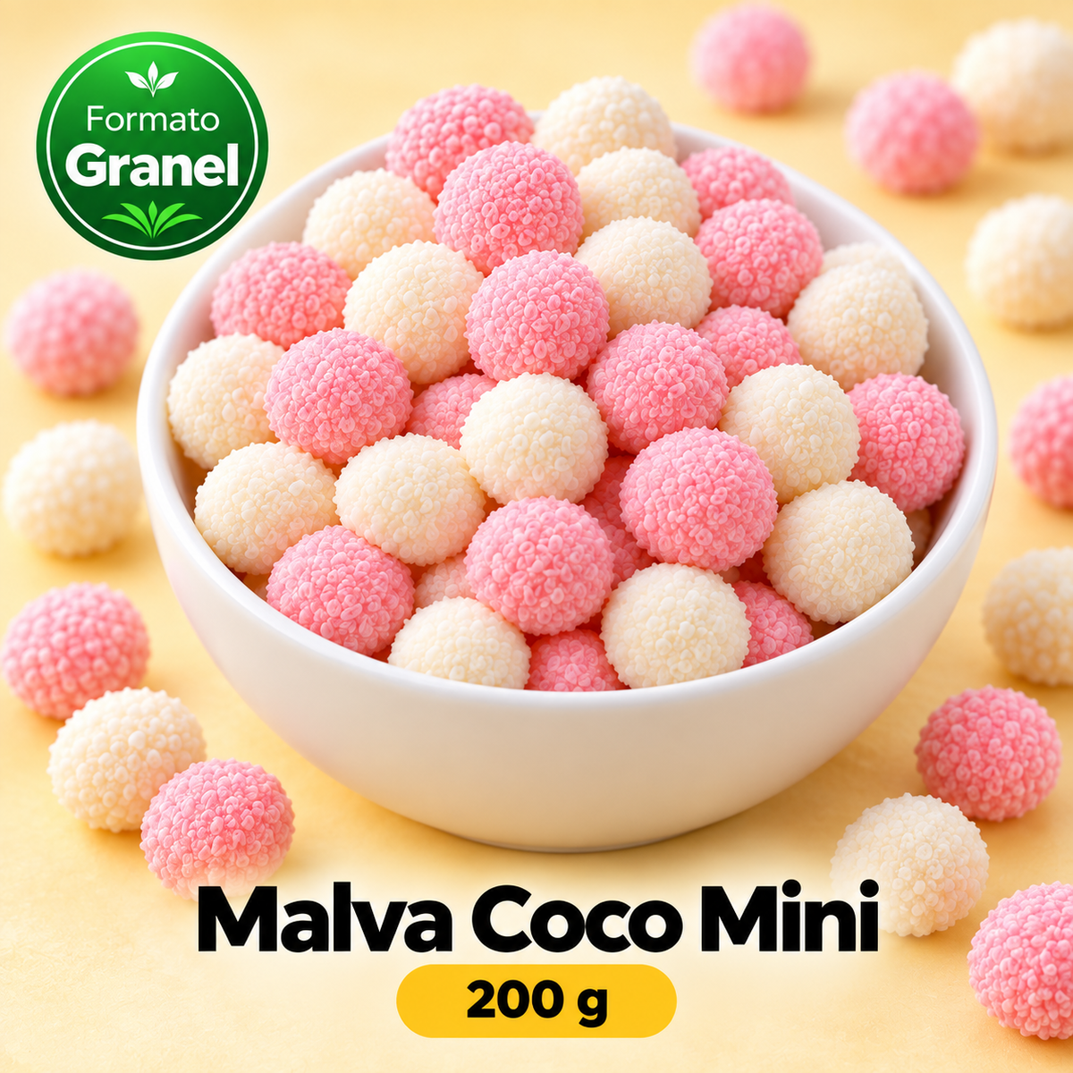 Malva Coco Mini a Granel — Suave, tropical y en su versión más pequeña ⭐ — propuesta Formato Granel