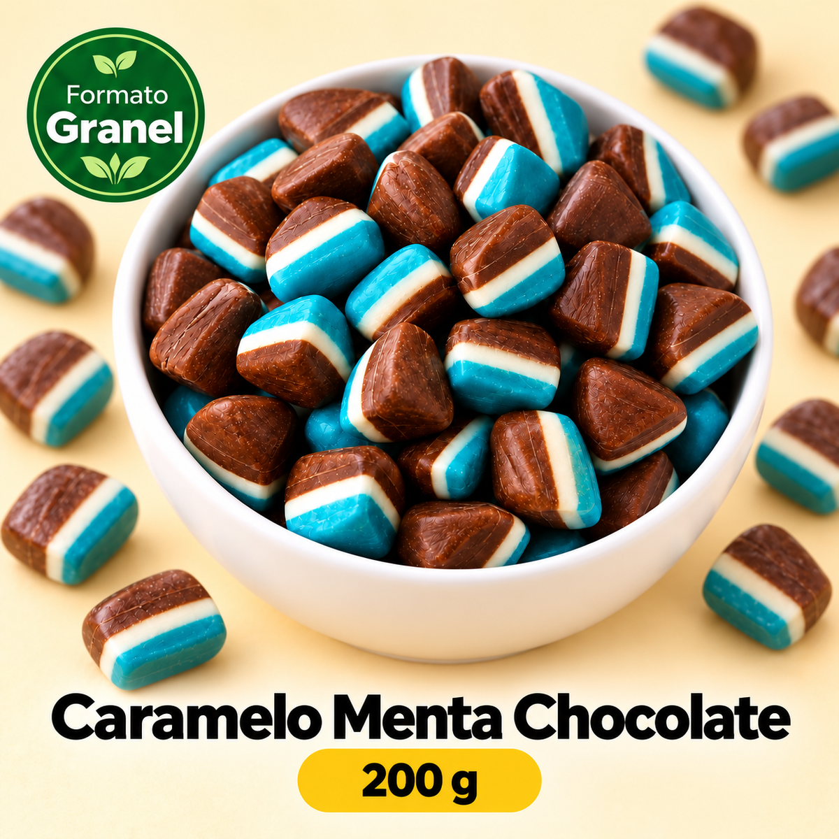 Caramelo Menta Chocolate — propuesta Formato Granel 200 g