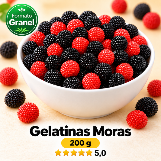 Gelatinas Moras — propuesta Formato Granel 200 g