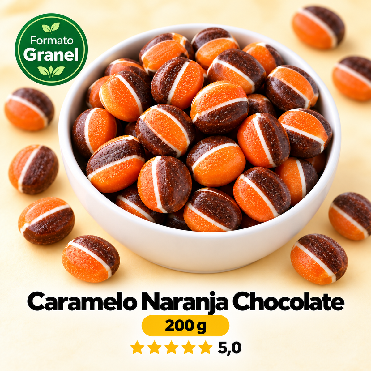 Caramelo Naranja Chocolate — propuesta Formato Granel 200 g