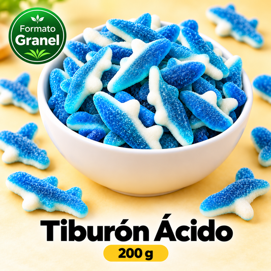 Tiburón Ácido — propuesta Formato Granel 200 g