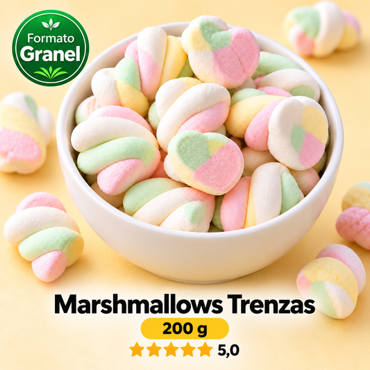 Marshmallows Trenzas — propuesta Formato Granel 200 g