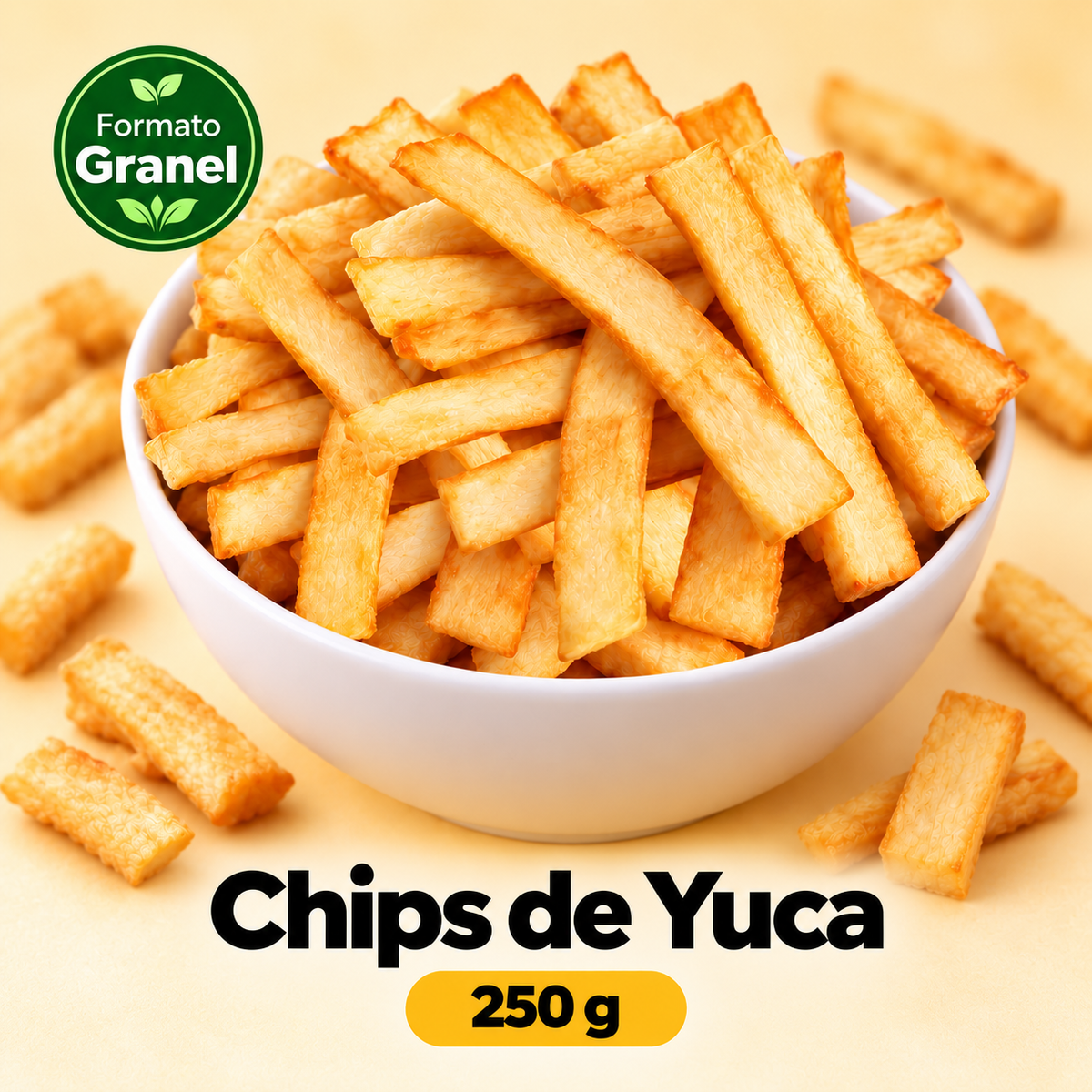 Chips de Yuca a Granel — propuesta Formato Granel