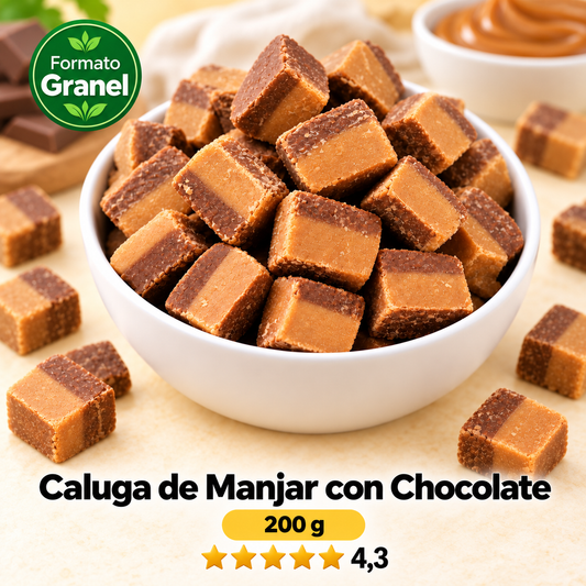 Caluga de Manjar con Chocolate a granel — imagen secundaria