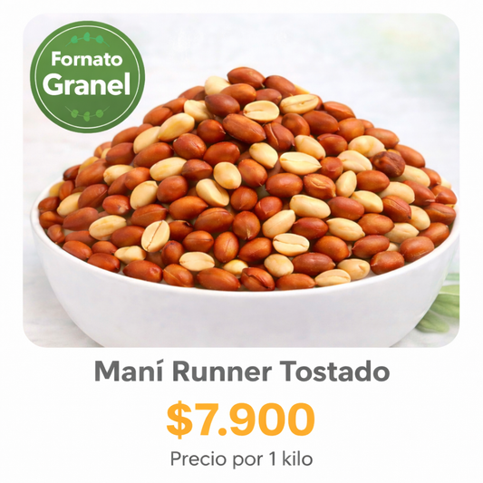 Maní Runner Tostado a Granel ⭐ Recomendado